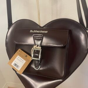 Dr. Martens Cherry Red Crossbody Heart Bag